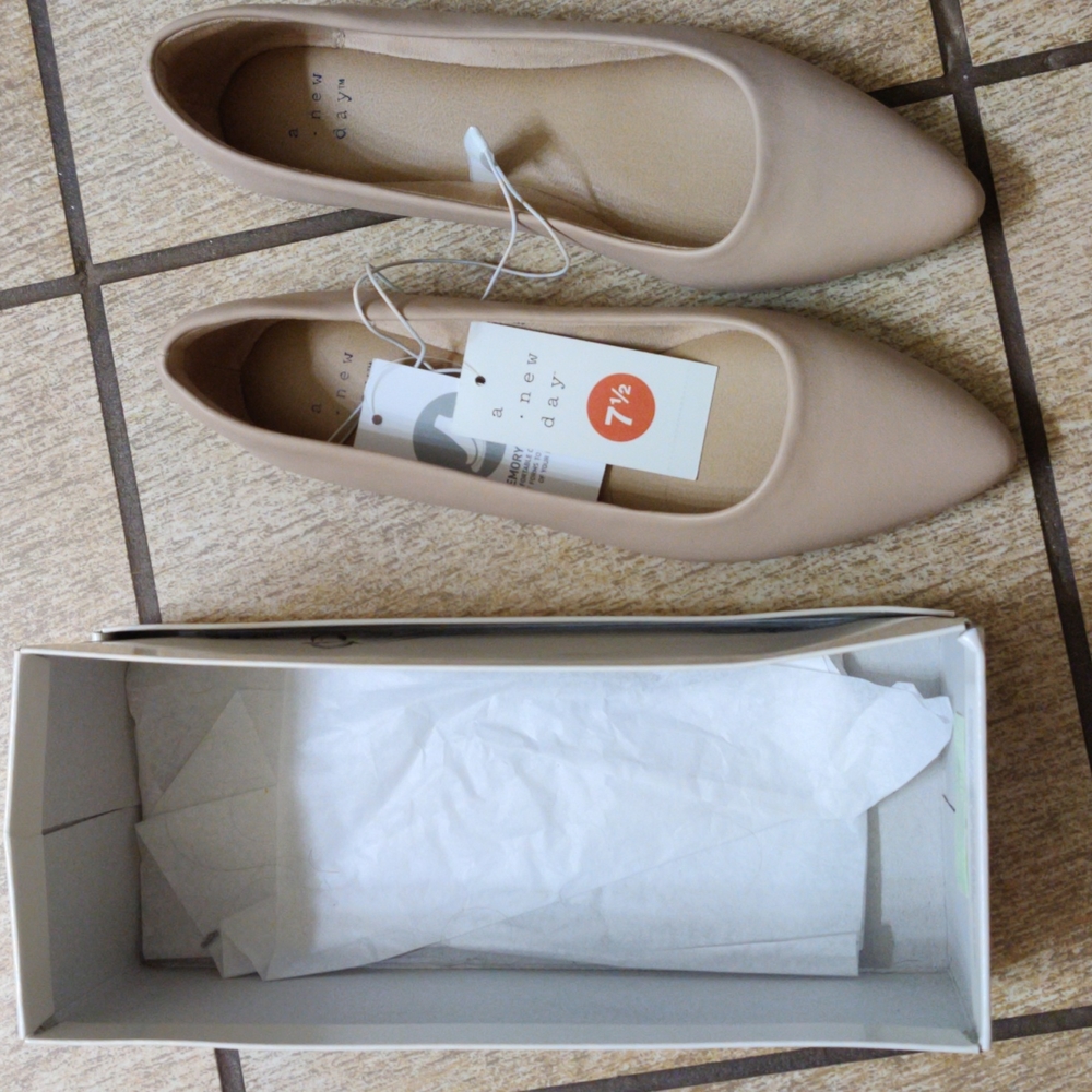 Never worn point toe flats